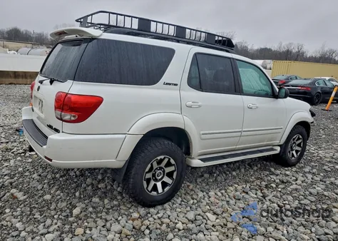 2007 Toyota Sequoia Limited z USA, uszkodzony, nr VIN 5TDBT48A37S283487